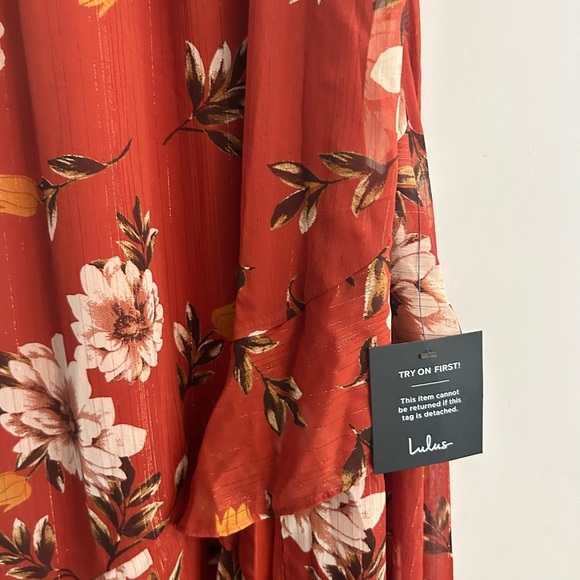 New: Floral maxi dress with ruffles. - Picture 3 of 3